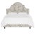 Transitional Halsted Bed in Cream Grey Washed Cheetah, California King For Sale - Image 3 of 6