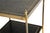 Metal Vintage Brass and Leather Side Table, 1960s For Sale - Image 7 of 9