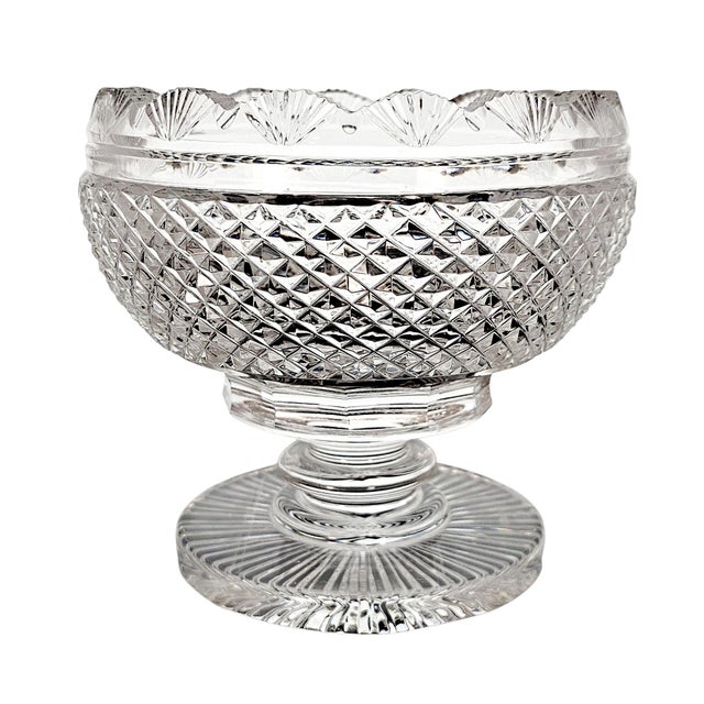 Waterford Late 20th Century Waterford Prestige Heavy Cut Crystal Pedestal Bowl 5.25" For Sale - Image 4 of 9