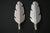 Leaf-Shaped Pink Murano Glass Wall Sconces in the style of Barovier, 2000s, Set of 2 For Sale - Image 4 of 18