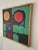 Mid-Century Modern Framed Mid Century Geometric 1960s Abstract Painting on Board For Sale - Image 3 of 4
