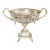 Large Vintage Silverplate Patinated Urn Jardinière For Sale