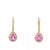 3.660 cts Natural pink sapphire and 0.41 cts diamond earrings in 18k gold For Sale - Image 10 of 18