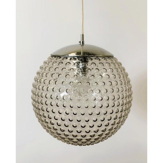 Glass Space Age Glass Pendant Lamp by Rolf Krüger for Staff, Germany For Sale - Image 7 of 7
