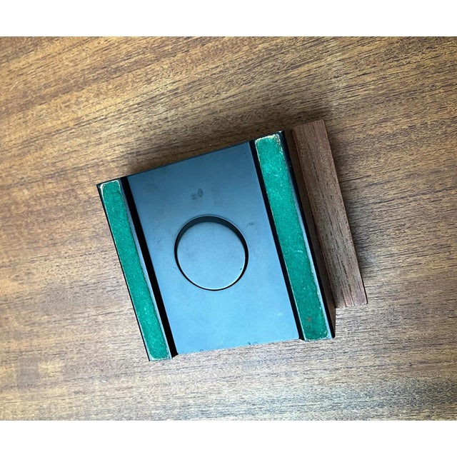 Mid-Century Minimalist Metal and Teak Tea Warmer, 1960s For Sale - Image 10 of 18