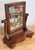 Antique Tabletop Wood Shaving Mirror on Stand For Sale - Image 4 of 9