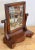 Antique Tabletop Wood Shaving Mirror Stand For Sale - Image 4 of 9
