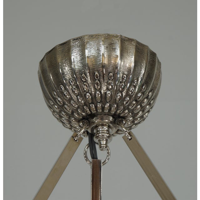 1920s 1920s French Art Deco Pendant Light by Muller Freres France For Sale - Image 5 of 8