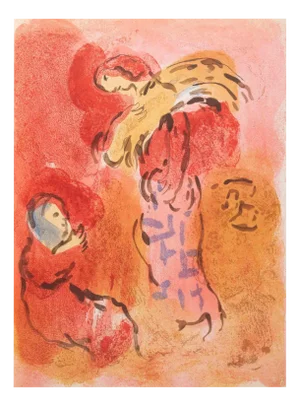 Marc Chagall, Ruth Gleaner, Lithograph, 1960