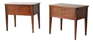 Pair of Broyhill Saga Mid-Century Modern Nightstands