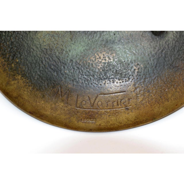 Original Max Le Verrier Art Deco Bronze Catchall, Bowl, Videpoche France 1930 For Sale - Image 10 of 13