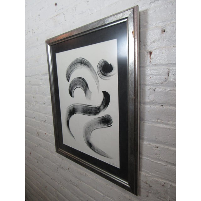 Abstract Framed Abstract Artwork Signed by Artist For Sale - Image 3 of 12