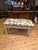 Fabric & Walnut Bench, 1930s For Sale - Image 10 of 10