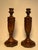 Early 20th Century Early 20th Century English Traditional Empire Solid Oak Wood Candlesticks, a Pair For Sale - Image 5 of 12