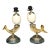 20th C. Pair Anthony Redmile Style Hollywood Regency Brass Mounted Horn Lamps For Sale