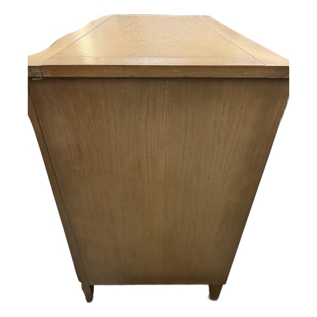 Vintage French Provincial Three-Drawer Commode- Light Wood Finish For Sale