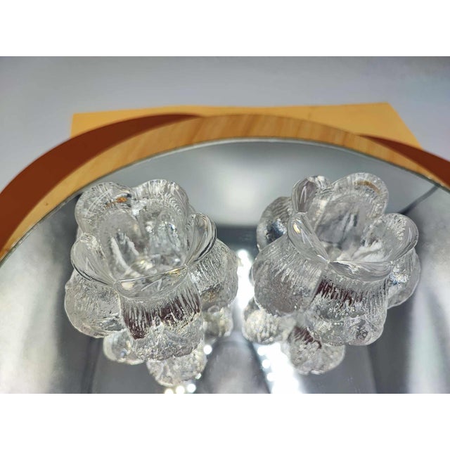1970s Glass Candlesticks from Kosta Boda, 1970s, Set of 2 For Sale - Image 5 of 8