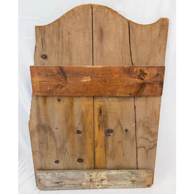 Late 19th Century Primitive Rustic Crumhorn Lodge Sign For Sale - Image 9 of 10