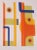S CALDERN Geometric Orange Blue, 1970 Signed and numbered Silkscreen 20 x 16 inches Edition 100 of 200