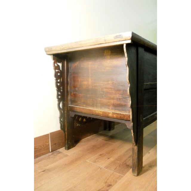 Brown Antique Chinese Altar Cabinet, Circa 1800-1849 For Sale - Image 8 of 12