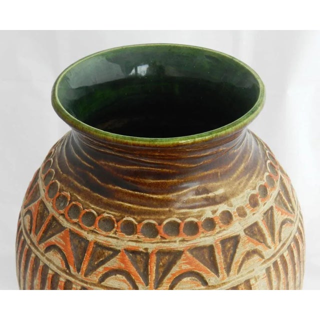 1950s Mid-Century West German Vase attributed to Bay Keramik, 1950s For Sale - Image 5 of 7