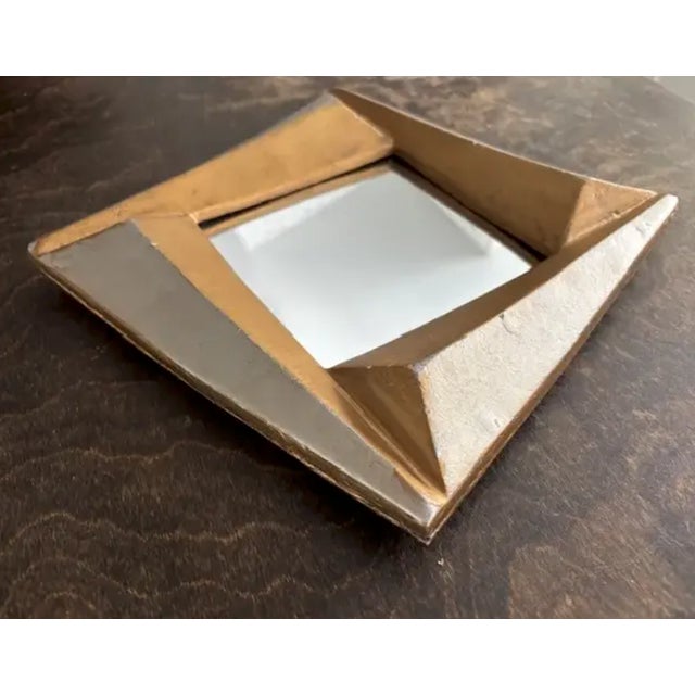 Mid-Century Modern Mid Century Three Dimensional Wood Abstract Mirror For Sale - Image 3 of 5