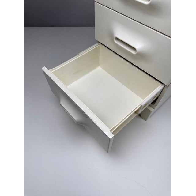 Cream Vintage Chest of Drawers by Marc Held for Prisunic, 1970s, Set of 2 For Sale - Image 8 of 13