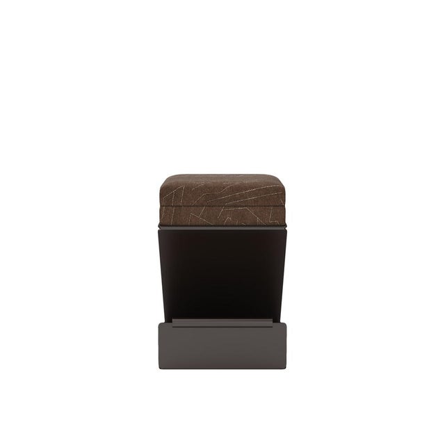 Wood Lombard Bar Stool by Porus Studio For Sale - Image 7 of 12