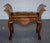 Antique Dutch Marquetry Window Piano Stool with Hand-Dyed Chesterfield Seat For Sale - Image 3 of 16