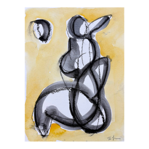Sole, Watercolor and Charcoal on Paper. 6 X 8 Inches