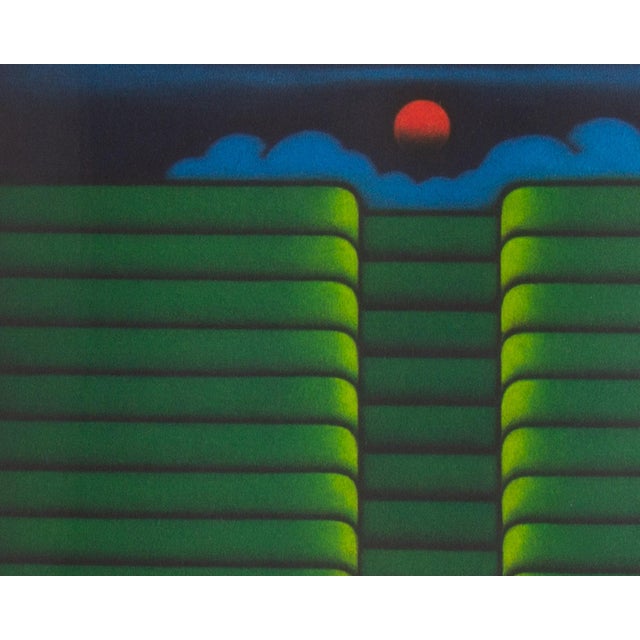 Green Signed Limited Edition Mezzotint by Kazuhisa Honda For Sale - Image 8 of 8