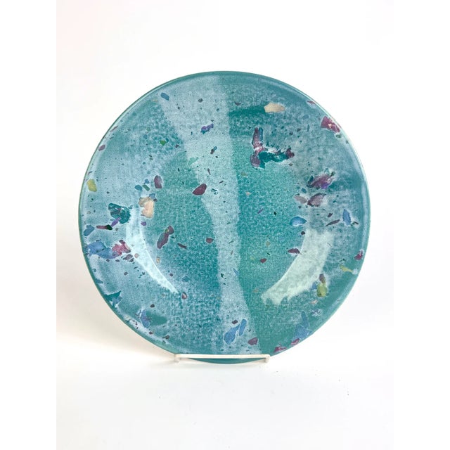 Lyn Evans Studio Painted Plates- A Set of 10 For Sale - Image 12 of 13