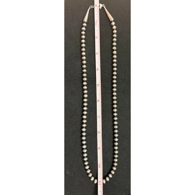 This beautiful Sterling Silver Navajo Pearl Beaded Necklace is a perfect example of gorgeous simplicity. The necklace will...