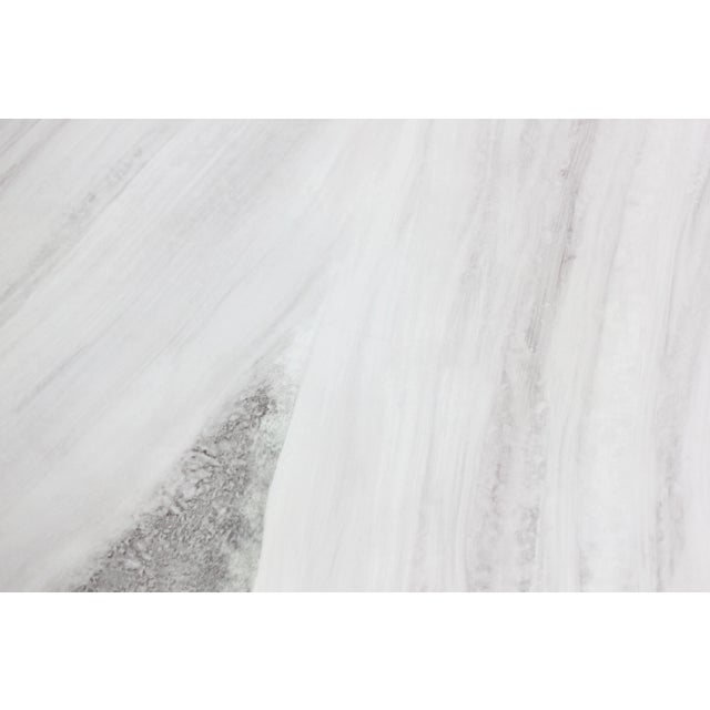 White Vintage Faux-Marble Resin "Mushroom" Coffee Table For Sale - Image 8 of 13