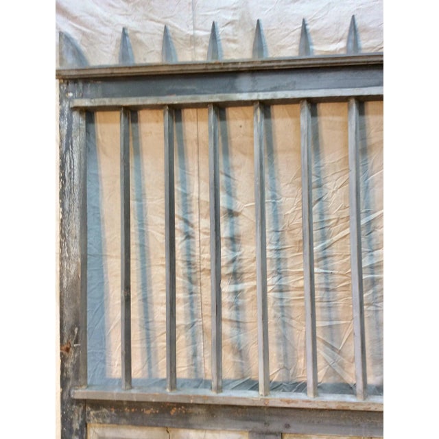 French Early 20th Century French Wood Painted Garden Gate For Sale - Image 3 of 13