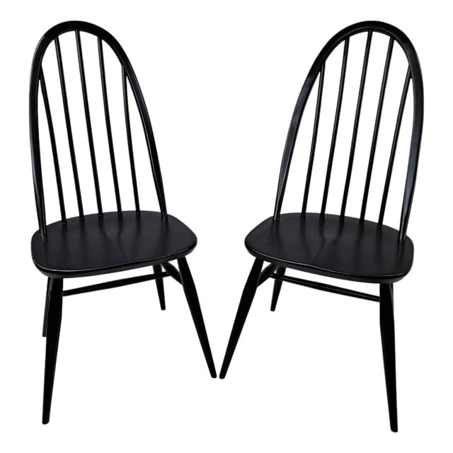Mid-Century Quaker Dining Chairs by Lucian Ercolani for Ercol, 1960, Set of 2 For Sale