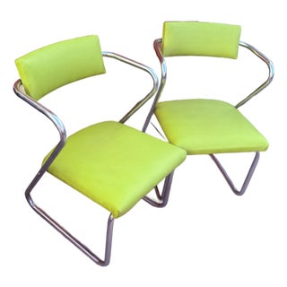 1930s Pair of Gilbert Rohde for Troy Sunshade "Z" Chairs – Streamline Moderne For Sale