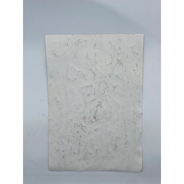 Market found, this abstract drawing on paper is part of a collection of art purchased as one lot. Signed Viggiani. Late...