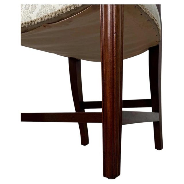 White 19th Century Antique English Hepplewhite Dining Chairs, Set of 8 For Sale - Image 8 of 9
