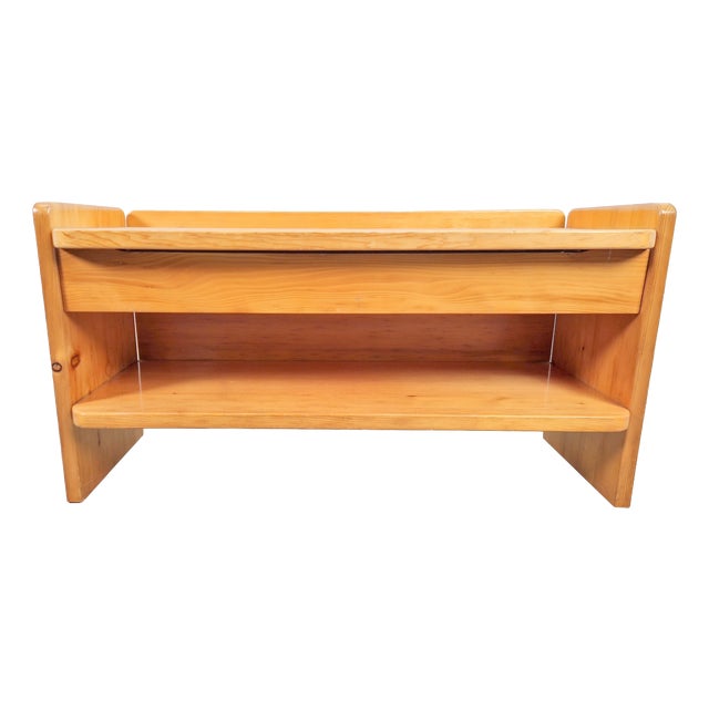 Vintage Pine Storage Bench, France, 1970s For Sale