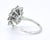 Contemporary 1990s Vintage Daisy Ring in 18 Carat Gold, Natural Sapphire and Diamonds, Size 4.75 For Sale - Image 3 of 11