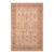 Shabby Chic Floral 1990's Pak-Persian Tan/Red Wool Rug - 6'1'' X 9'1'' For Sale