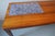 Mid-Century Modern Rosewood Coffee Table with Blue Ceramic Tiles, Denmark, 1960s For Sale - Image 3 of 15