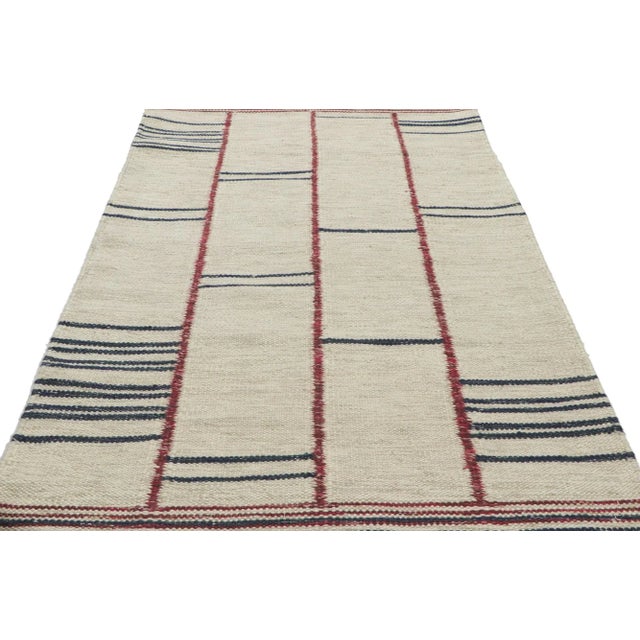 Barbro Nilsson Swedish Inspired Kilim Rug, 03'00 X 04'10 For Sale - Image 4 of 9