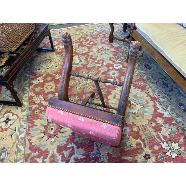 Early 20th Century 20th Century Neoclassical Paw Foot Detail Footstool For Sale - Image 5 of 12