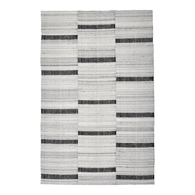 1970s Turkish Home Living Stripe Kilim Rug For Sale