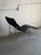 Vintage Scandinavian Black Leather Chaise Lounge Chair Mid Century Modern For Sale - Image 4 of 10