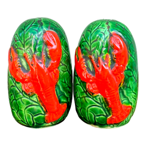 Vintage 1970s Cape Cod Lobster Salt & Pepper Shaker Set — Coastal Nautical Folk Art