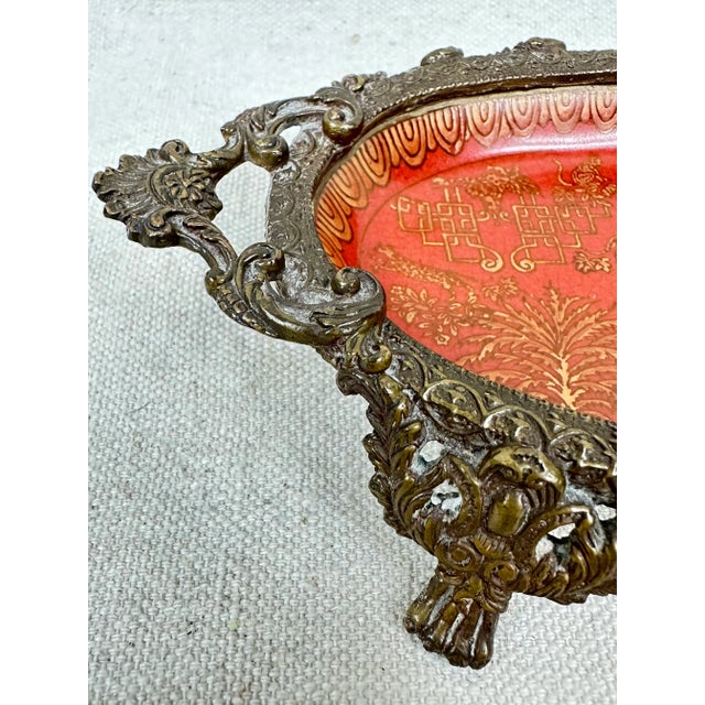 1990s Ceramic & Metal Catchall For Sale - Image 5 of 10