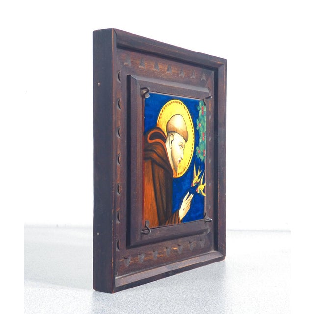 Francesco and Chiara Panels by Serafino Volpi, Set of 2 For Sale - Image 4 of 18